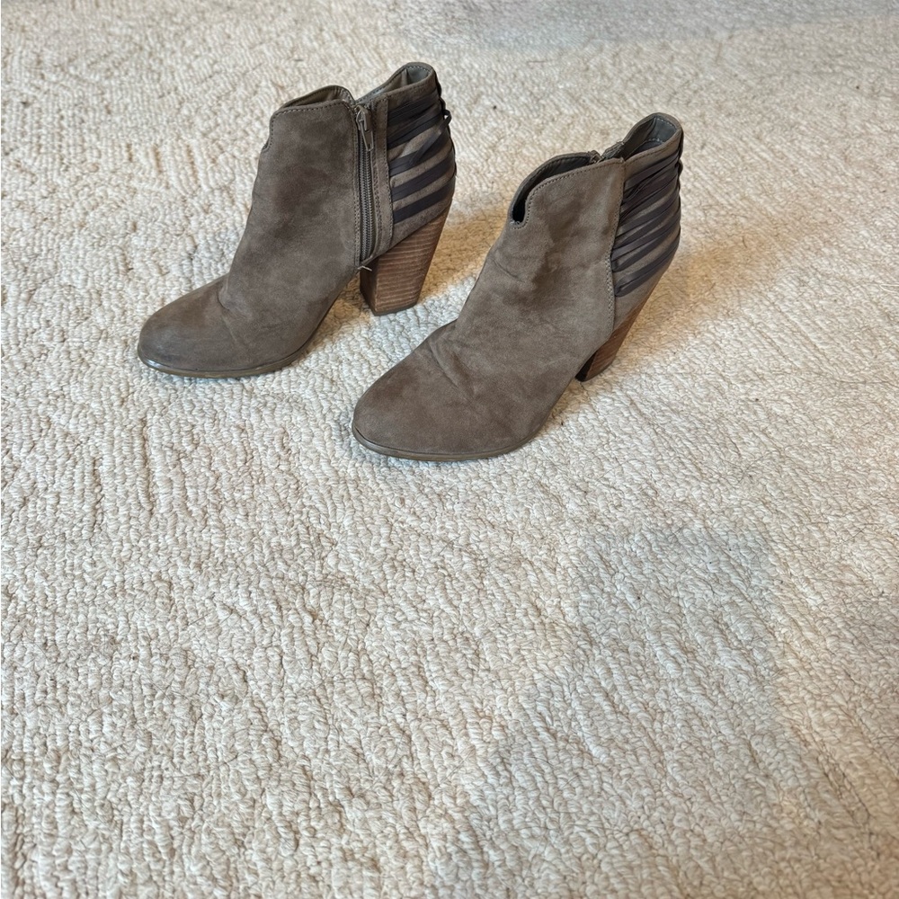Carlos by Carlos Santana Brown and Black Ankle Booties